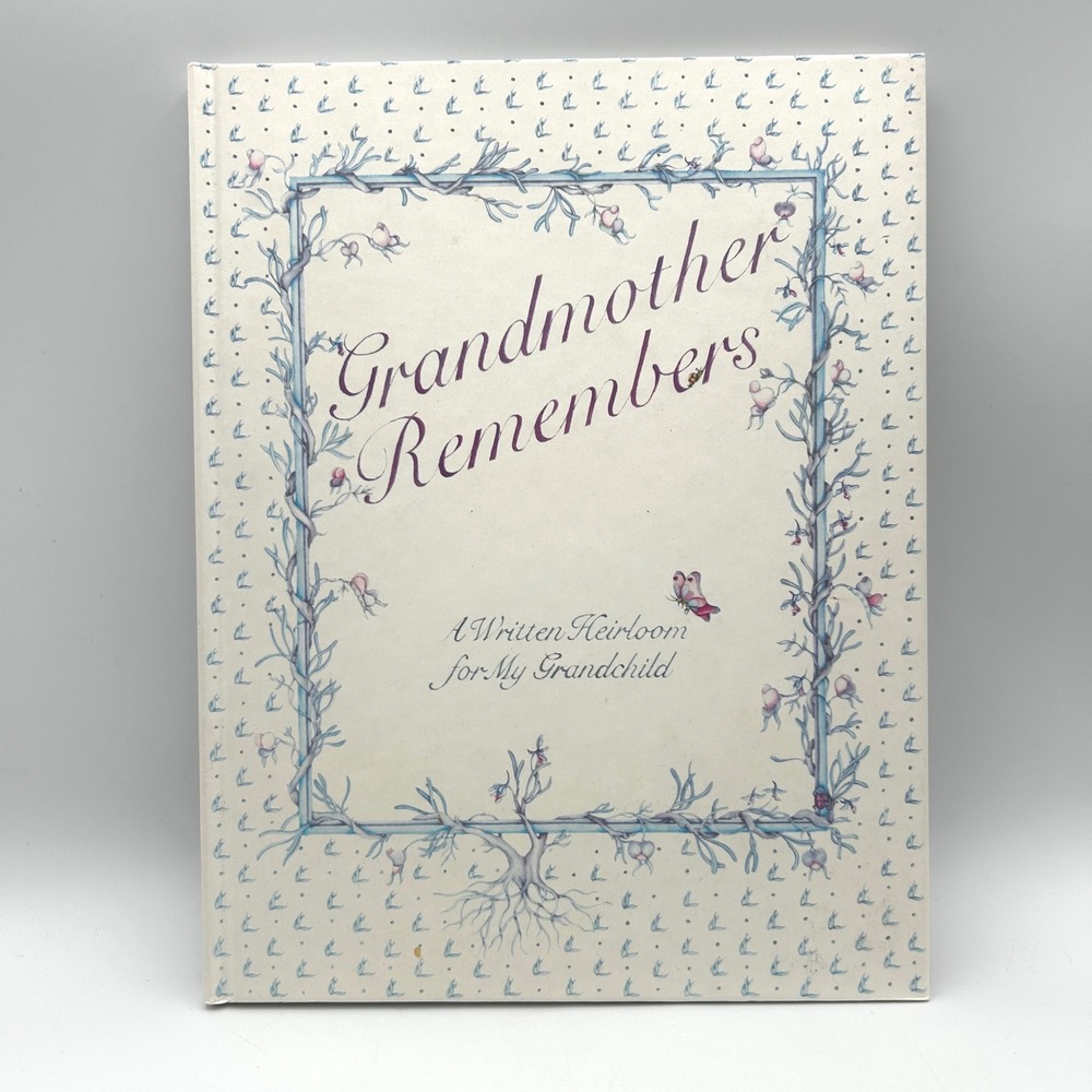 Stewart Tabori & Chang Grandmother Remembers Book Floral VTG 1983